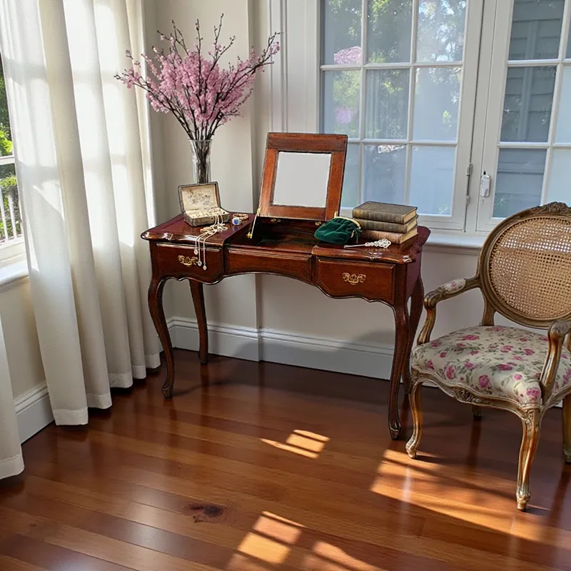 Туалетный стол с зеркалом RC-7001 Махагон, красное дерево Индонезия